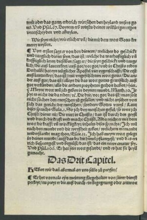 Das Drit Capitel.