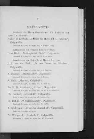 Neuere Meister