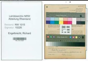 Entnazifizierung Richard Engelbrecht , geb. 16.03.1886 (Buchhalter)