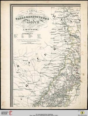 Carte des Grossherzogthums Baden