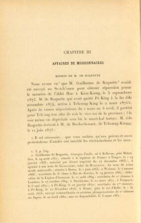 Chapitre III. Affaires de missionaires
