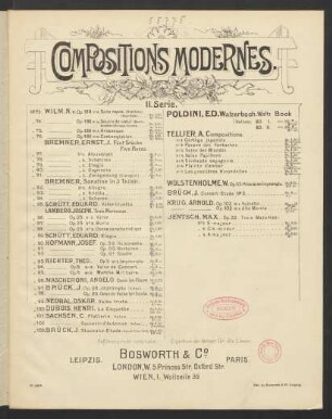 No. 1: No. 1 : E-majeur : op. 22 No. 1