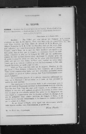 XXXVIII. Dänemark