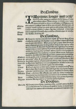 De Clavibus.