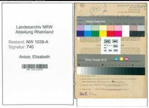 Entnazifizierung Elisabeth Antze , geb. 21.12.1915 (Kunstgewerblerin)
