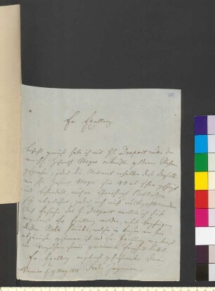 Brief von Jagemann, Ferdinand Karl Christian an Goethe, Johann Wolfgang von