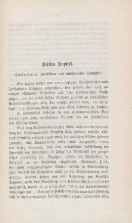 Drittes Kapitel. Fortsetzung: Irrthümer und publicistische Sophistik