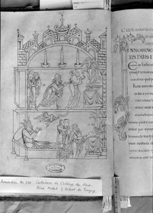 Chartularium monasterii Montis Sancti Michaelis / Cartulaire de l'abbaye du Mont St. Michel — Initial I, Folio fol. 20 r