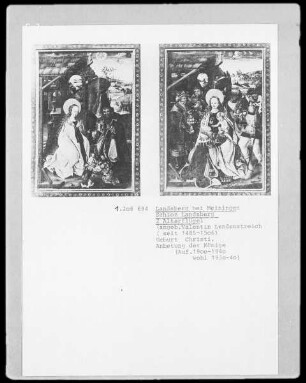 Flügel des Annenaltars mit der Geburt Christi