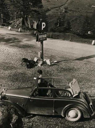 Großglockner-Hochalpenstraße. Salzburg. Österreich. Am Parkplatz "Piffkar" (1620 m ü. A.)