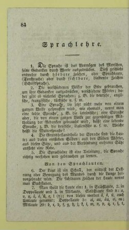 Sprachlehre