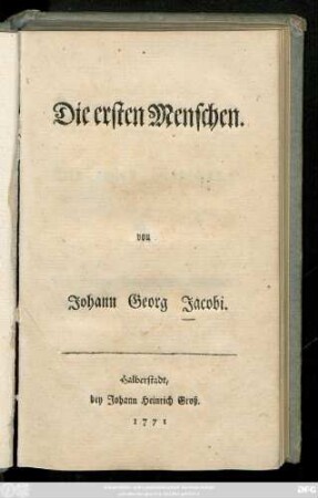 Die ersten Menschen