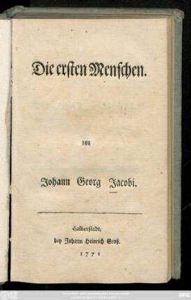 Die ersten Menschen