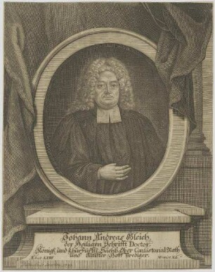 Bildnis des Johann Andreas Gleich