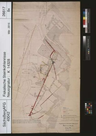 Erzgebirgischer Steinkohlen-Aktienverein, Zwickau, Vertrauenschacht, Baue auf dem Ludwigflöz (mit Nachbringungen)