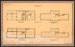 Geschäftshaus am Kemperplatz, Berlin-Tiergarten: Grundrisse (Vorschlag 1)