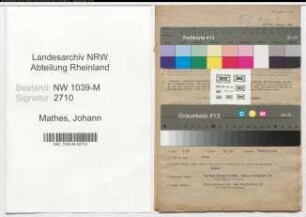 Entnazifizierung Johann Mathes , geb. 23.05.1912 (Lehrer)