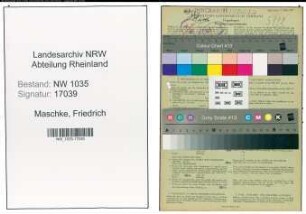 Entnazifizierung Friedrich Maschke , geb. 06.05.1900 (Steiger)