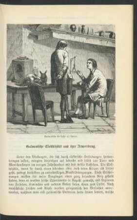 Galvanische Elektrizität und ihre Anwendung.
