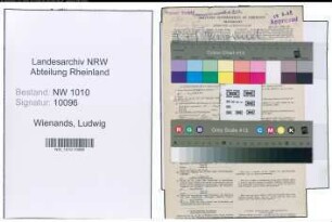 Entnazifizierung Ludwig Wienands , geb. 05.05.1900 (Postfahrer)