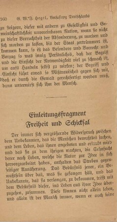 Einleitungsfragment Freiheit und Schicksal