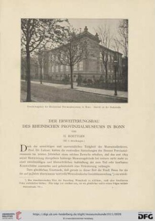 7: Der Erweiterungsbau des Rheinischen Provinzialmuseums in Bonn