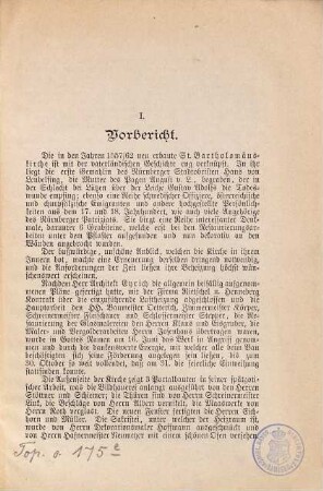 Die Neuweihung der St. Bartholomäuskirche in Nürnberg (Vorstadt Wöhrd) am 31. Okt. 1886