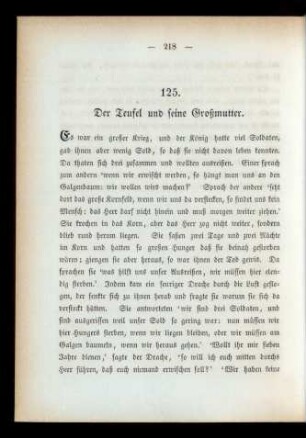 125. Der Teufel und seine Großmutter.