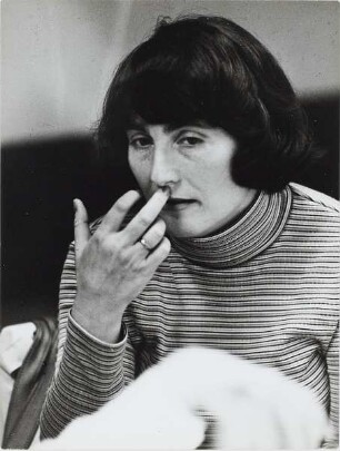 Renate Holland-Moritz in Pablo-Nerudo-Bibliothek Berlin