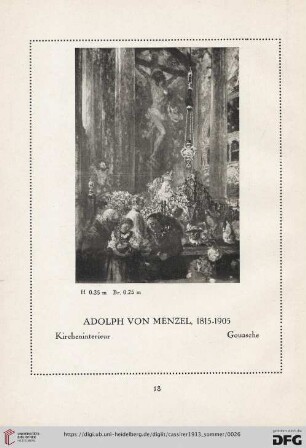 Adolph von Menzel 1815-1905