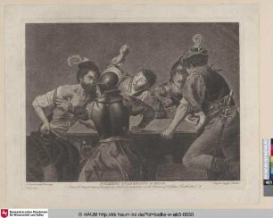 Soldiers quarreling at dice.