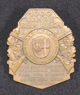 Orden Schützenkönig Neuss 1925/26 Martin Küppers (Variante Bronze)