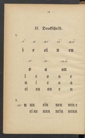 II. Druckschrift