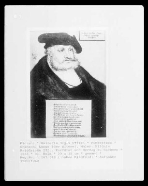 Bildnis Friedrichs III., Kurfürst und Herzog zu Sachsen