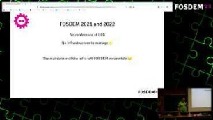 FOSDEM infrastructure review