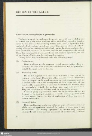 Design Of The Lathe