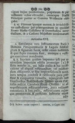 Articulus XVI. - Articulus XVII.