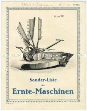 Erntemaschinen