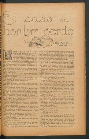El caso del hombre gordo : Ilustró A. Rechaín