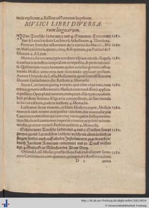 Mvsici Libri Diversarum linguarum.