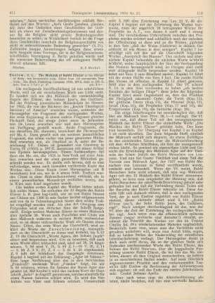 411-413 [Rezension] The Mishnah of Rabbi Eliezer or the Midrash of thirty-two hermeneutic rules