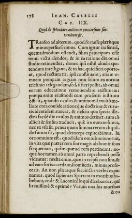 Cap. IIX. Quid de splendere aulico in universum sentiendum sit.