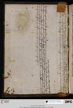 aus einem Notariatsinstrument des 15. Jh.s