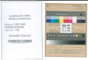 Entnazifizierung Edmund Korhoefer , geb. 14.02.1921 (Musiker)