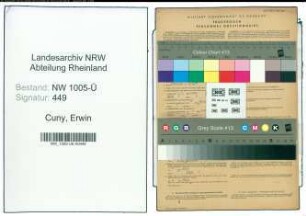 Entnazifizierung Erwin Cuny , geb. 13.03.1913 (Bahninspektor)