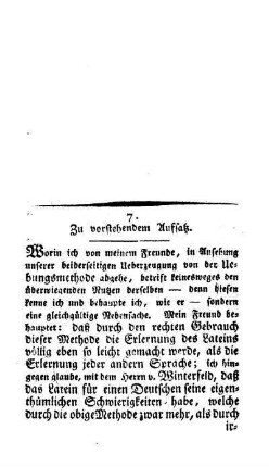 Zu vorstehendem Aufsatz