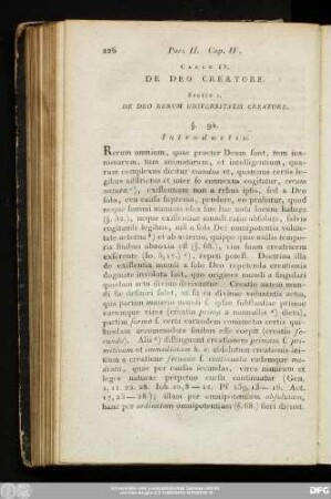 Caput IV. De Deo Creatore.