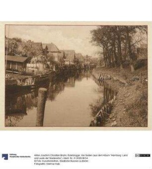 Estebrügge. Von Süden (aus dem Album "Hamburg: Land und Leute der Niederelbe")