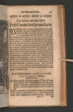 Der vierdte und letzte Theil Deß Streits der [...]