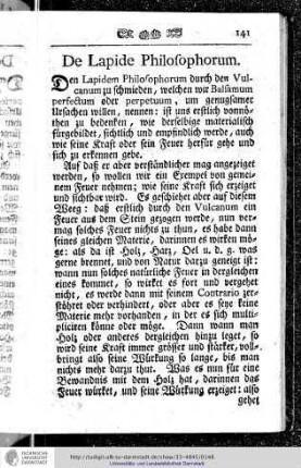 De Lapide Philosophorum